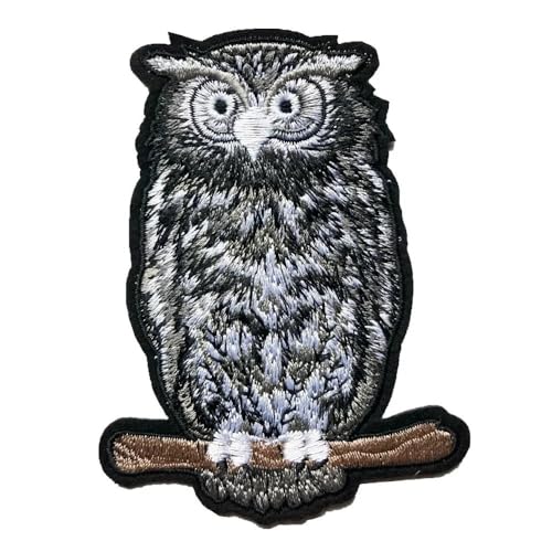 Eule Nighthawk Vogel Aufnäher Aufbügler Bestickte Abzeichen for Kleidung DIY Applikationen Basteln Dekoration Aufkleber Eule Nighthawk Vogel Aufnäher Aufbügler Bestickte Abzeichen for Kleidung DIY Applikationen Basteln Dekoration Aufkleber von YOPI