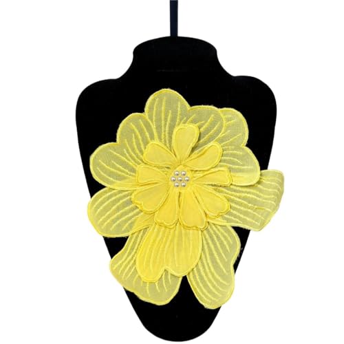 Handgefertigte Corsage-Fliege mit Perle for Brautkleid & T-Shirt-Kleid(yellow) von YOPI