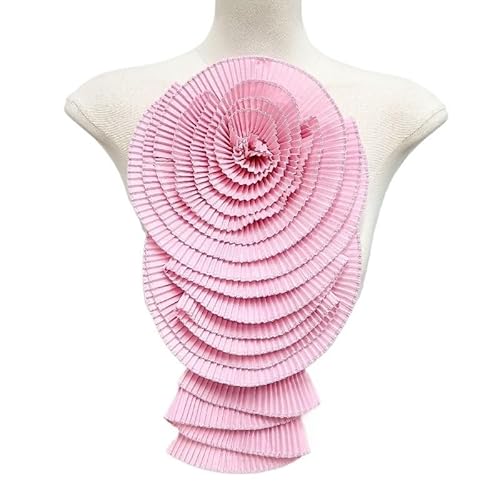 Handgefertigte mehrlagige Blumenbrosche for Damen | Elegante Stoff-Anstecknadeln for besondere Anlässe(pink) von YOPI
