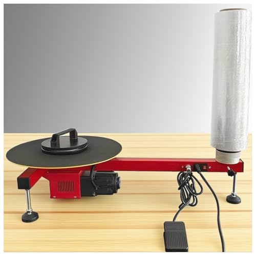 YORCME Folienspanner Palettenwickler Stretchfolienwickler Drehtischwickler,Geschwindigkeit 30 U/min, Drehtellerdurchmesser 40 cm,Für Logistik, Lager, Fabrik, Zuhause YORCME Folienspanner Palettenwickler Stretchfolienwickler Drehtischwickler,Geschwindigkeit 30 U/min, Drehtellerdurchmesser 40 cm,Für Logistik, Lager, Fabrik, Zuhause von YORCME