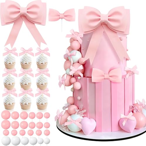 36 Stück übergroße rosa Schleife Tortendekorationen Mädchen Schaumstoff Bogen Prinzessin Tortendekorationen Set Romantische Kuchendekoration Geeignet für Mädchen Geburtstag Hochzeit Party Dekoration 36 Stück übergroße rosa Schleife Tortendekorationen Mädchen Schaumstoff Bogen Prinzessin Tortendekorationen Set Romantische Kuchendekoration Geeignet für Mädchen Geburtstag Hochzeit Party Dekoration von YORISMAL