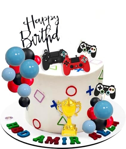 Game Boy Thema Kuchen Topper, „Happy Birthday“ Geburtstag Party Kuchen Topper, Kindergeburtstag, Geburtstagsparty für Jungen Game Boy Thema Kuchen Topper, „Happy Birthday“ Geburtstag Party Kuchen Topper, Kindergeburtstag, Geburtstagsparty für Jungen von YORISMAL