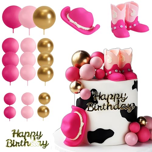 Girl Cowboy Rodeo Kuchendekoration Cowboy Girl Tortendekorationen Cowboyhut Geburtstagstorte Topper Cowboy Stiefel Kuchendekoration von YORISMAL