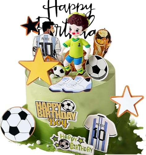 Tortendeko Fußballer Junge, Tortenaufleger Fussball Deko Geburtstag Kinder, Fußball Tortendeko, Cupcake Toppers Deko, Fußball Kuchen Deko für Junge Geburtstag Party Tortendeko Fußballer Junge, Tortenaufleger Fussball Deko Geburtstag Kinder, Fußball Tortendeko, Cupcake Toppers Deko, Fußball Kuchen Deko für Junge Geburtstag Party von YORISMAL