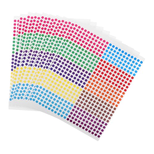 10 Blatt Runde Codierungsaufkleber Selbstklebende Dots für Effektives Datei Management Sortierung Bunte Sticker für Büro Bastelprojekte 10 Blatt Runde Codierungsaufkleber Selbstklebende Dots für Effektives Datei Management Sortierung Bunte Sticker für Büro Bastelprojekte von YOSADIER
