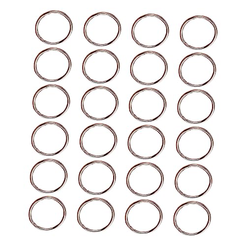 24Stücke Flache Schlüsselringe Metall Split Ringe für DIY Schlüsselanhänger für Haustürschlüssel Autoschlüssel und Basteln von YOSADIER