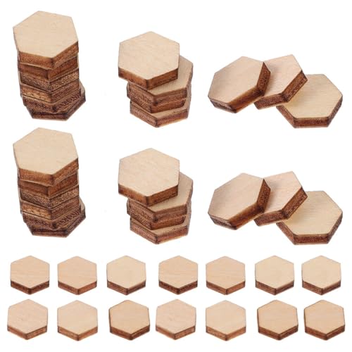 400 Stück Holzornamente: 10 Mm Unbehandelte Holzformen, Sechseckige Holzausschnitte Zum Basteln, Für Diy-fotografie-requisiten, Heimdekoration Und Handgefertigte Projekte 400 Stück Holzornamente: 10 Mm Unbehandelte Holzformen, Sechseckige Holzausschnitte Zum Basteln, Für Diy-fotografie-requisiten, Heimdekoration Und Handgefertigte Projekte von YOSADIER