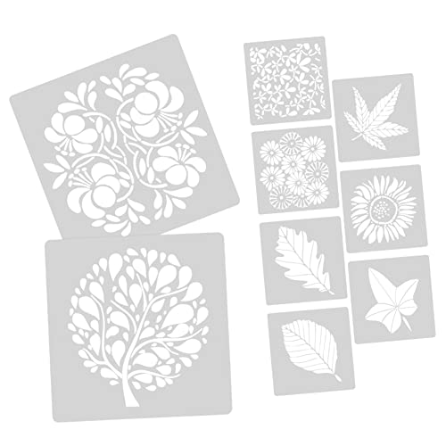 9Stücke Blumenschablonen für Wand und Möbelmalerei Wiederverwendbare DIY Schablonen für für Bastelprojekte 9Stücke Blumenschablonen für Wand und Möbelmalerei Wiederverwendbare DIY Schablonen für für Bastelprojekte von YOSADIER