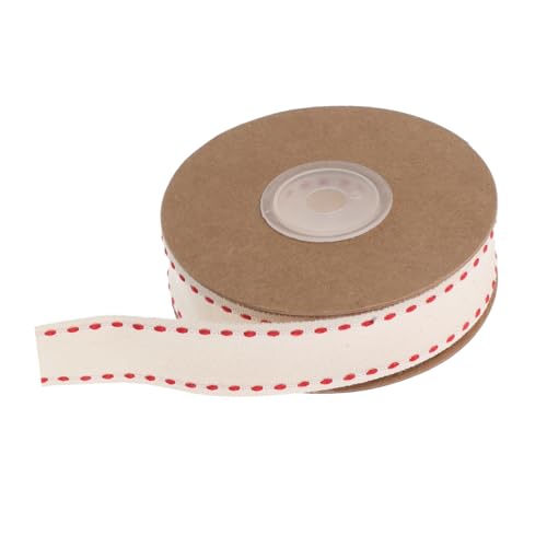 Dickes Gepunktetes Rotes Band für Dekoration Diy Bastelarbeiten Hochzeiten Bouquets Yards Weiß von YOSADIER