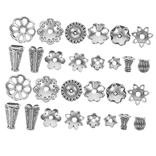 YOSADIER 1 Packung Spacer Perlen für Schmuckherstellung Antike Silberblütenperlen für Armbänder und Ohrringe für DIY Projekte und Bastelarbeiten YOSADIER 1 Packung Spacer Perlen für Schmuckherstellung Antike Silberblütenperlen für Armbänder und Ohrringe für DIY Projekte und Bastelarbeiten von YOSADIER