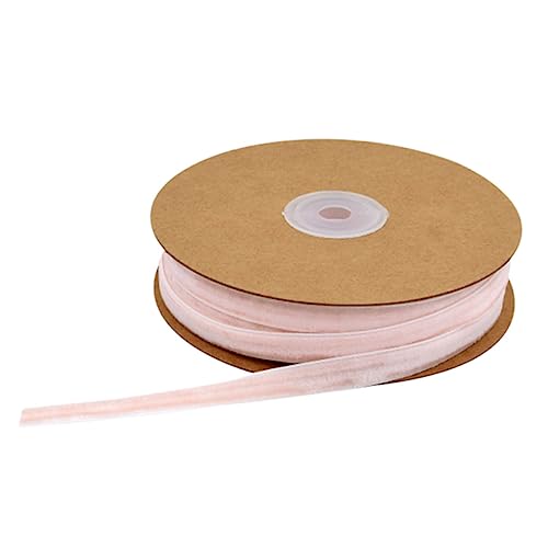 YOSADIER 1 Rolle Geschenkverpackungsband Bänder Band Bänder Für Handwerk Velvet Franed Ribbon Basteln Stoffband Nähen Sackleinenband Wickeln Hochzeit Schleife Wickelband Süßes Band Rosa YOSADIER 1 Rolle Geschenkverpackungsband Bänder Band Bänder Für Handwerk Velvet Franed Ribbon Basteln Stoffband Nähen Sackleinenband Wickeln Hochzeit Schleife Wickelband Süßes Band Rosa von YOSADIER