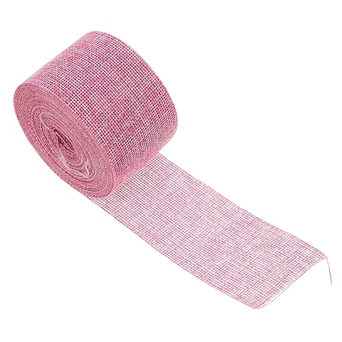 YOSADIER 1 Rolle Gurtbandimitat aus Leinen seidenband ribbon wedding decor farbband Blumenband Hochzeit Sackleinen Schleife Stoff Partei dekoratives Band dekoratives Hanfband betäuben Rosa YOSADIER 1 Rolle Gurtbandimitat aus Leinen seidenband ribbon wedding decor farbband Blumenband Hochzeit Sackleinen Schleife Stoff Partei dekoratives Band dekoratives Hanfband betäuben Rosa von YOSADIER