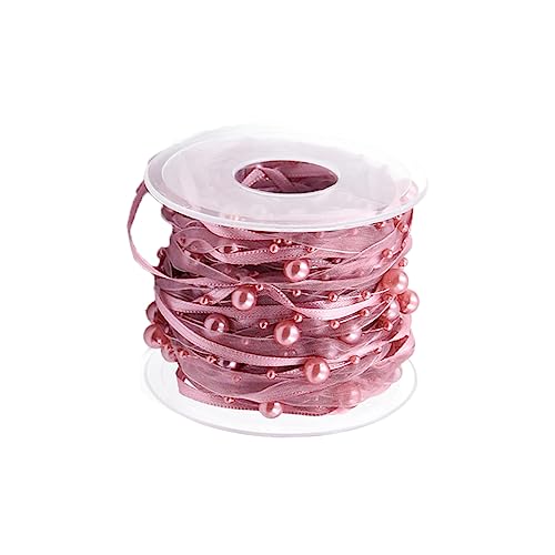 YOSADIER 1 Rolle Hochzeitsband schier Band zum Basteln Bandumwicklung seidenband ribbon gitterband Perlenverzierung wedding decor Blumenstraußbänder für Paket Geschenkband Rosy YOSADIER 1 Rolle Hochzeitsband schier Band zum Basteln Bandumwicklung seidenband ribbon gitterband Perlenverzierung wedding decor Blumenstraußbänder für Paket Geschenkband Rosy von YOSADIER