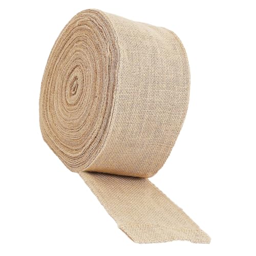 YOSADIER 1 Rolle Jute Geschenkband Schneidbares Wiederverwendbares Dekoband für Weihnachten Hochzeiten und Partys Rustikale Jute für Diy Bastelprojekte und Festliche Dekorationen YOSADIER 1 Rolle Jute Geschenkband Schneidbares Wiederverwendbares Dekoband für Weihnachten Hochzeiten und Partys Rustikale Jute für Diy Bastelprojekte und Festliche Dekorationen von YOSADIER
