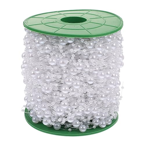 YOSADIER 1 Rolle Saite Perlenkette Hochzeit Braut- Kette aus Kunstperlen Perlenstränge Perldraht Perlenseil Kette aus künstlichen Perlen Abs Weiß YOSADIER 1 Rolle Saite Perlenkette Hochzeit Braut- Kette aus Kunstperlen Perlenstränge Perldraht Perlenseil Kette aus künstlichen Perlen Abs Weiß von YOSADIER