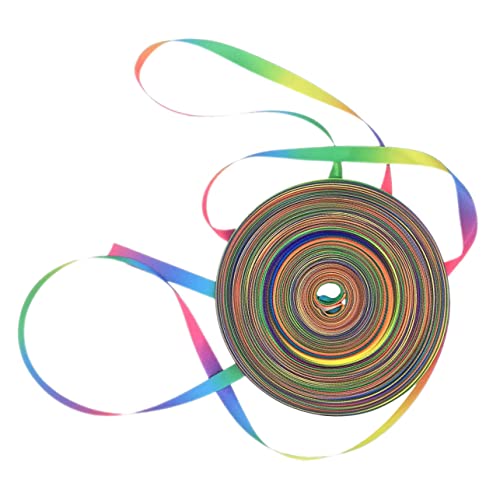 YOSADIER 1 Rolle Schleife seidenband ribbon geschenkverpackungen geschenksband bastel materialien Dekorationen dickes Band glänzend buntes Wickelband farbiges DIY-Band Polyester Colorful von YOSADIER