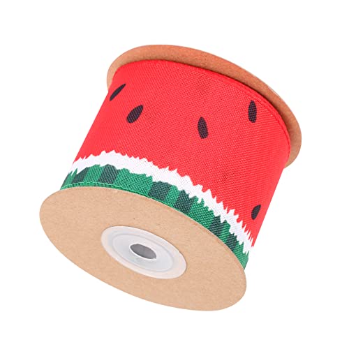 YOSADIER 1 Rolle Wassermelonen Muster Dekorationsband Yards für Diy Bastelprojekte Geschenkverpackungen Dekoration Leicht und Langlebig für Boxen und Blumenarrangements YOSADIER 1 Rolle Wassermelonen Muster Dekorationsband Yards für Diy Bastelprojekte Geschenkverpackungen Dekoration Leicht und Langlebig für Boxen und Blumenarrangements von YOSADIER