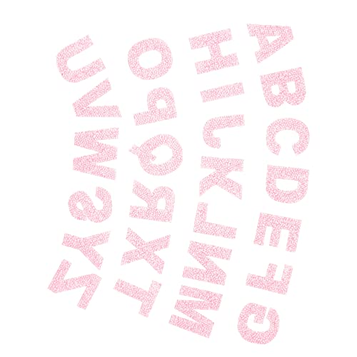 YOSADIER 1 Satz Alphabet Aufbügler Patches für Diy Applikationen Feinem Waschbar und Wiederverwendbar zum Aufnähen Kleidung Taschen oder Hüte Zartem Rosaton YOSADIER 1 Satz Alphabet Aufbügler Patches für Diy Applikationen Feinem Waschbar und Wiederverwendbar zum Aufnähen Kleidung Taschen oder Hüte Zartem Rosaton von YOSADIER