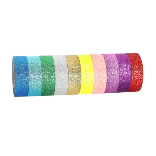 YOSADIER 1 Satz Glitzerband Maske Kunst Farbig Dekoratives Klebeband Bußgeld Klebrig Funkeln Abdeckband Für Art.-nr Maskierung Neon Dekorateure Dekorband Sammelalbum Japanisches Papier YOSADIER 1 Satz Glitzerband Maske Kunst Farbig Dekoratives Klebeband Bußgeld Klebrig Funkeln Abdeckband Für Art.-nr Maskierung Neon Dekorateure Dekorband Sammelalbum Japanisches Papier von YOSADIER