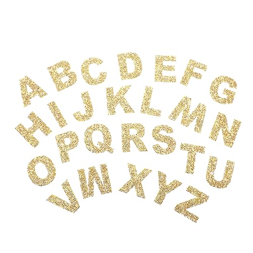 YOSADIER 1 Satz Strass Patches Bügelbare Applikationen für Diy Kleidung Glitzer Alphabet Aufnäher für Taschen Hüte und Bastelprojekte Goldfarben YOSADIER 1 Satz Strass Patches Bügelbare Applikationen für Diy Kleidung Glitzer Alphabet Aufnäher für Taschen Hüte und Bastelprojekte Goldfarben von YOSADIER