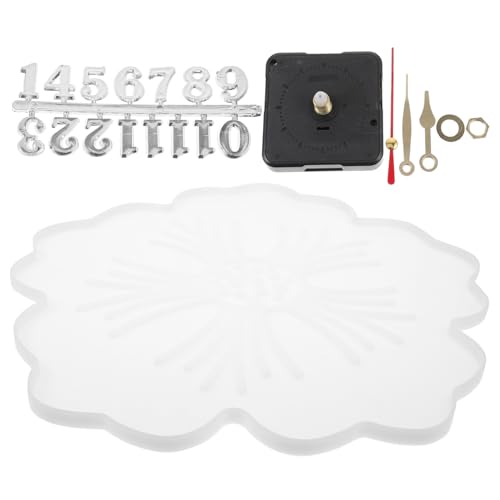 YOSADIER 1 Satz Uhrenform Dekorativ Hände Retro Klein Silikonform Formen Für Die Uhrenherstellung Bastelzubehör Diy-uhr Bastelformen Diy-gießform Für Uhren Diy-silikon Kieselgel Weiß von YOSADIER