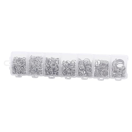 YOSADIER 1 Schachtel Diy Schmuckzubehör Einzelring Verbindungsringe Schlüsselring Set Manuelles Material für Armbänder und Andere Handwerksprojekte Praktische Aufbewahrung im von YOSADIER