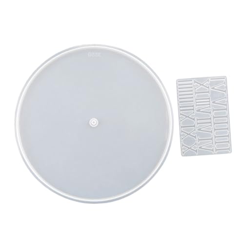 YOSADIER 1 Set Römische Ziffern Und Leere Zifferblattform, Flexible Silikon-epoxidharz-gussform Für Diy-hängeuhr, Epoxid-bastelbedarf YOSADIER 1 Set Römische Ziffern Und Leere Zifferblattform, Flexible Silikon-epoxidharz-gussform Für Diy-hängeuhr, Epoxid-bastelbedarf von YOSADIER