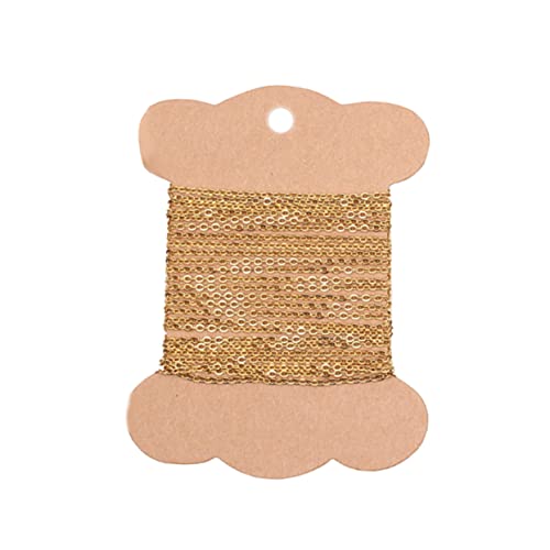 YOSADIER 1 Stück DIY Schmuckkette Lange Goldene Kreuzkette für und Bastelprojekte Langlebig Knotenfrei für Schmuckherstellung und DIY von YOSADIER