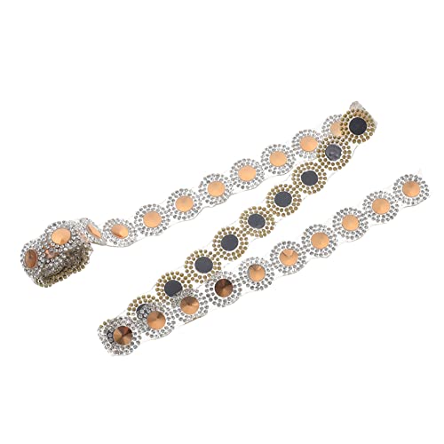 YOSADIER 1 Stück DIY Strassband für Kleidung Glitzer Ribbon mit Glasdiamanten für Kreative Dekorationen für Hochzeiten Geburtstage und Partys Einfach Zuschneidbar und Langlebig YOSADIER 1 Stück DIY Strassband für Kleidung Glitzer Ribbon mit Glasdiamanten für Kreative Dekorationen für Hochzeiten Geburtstage und Partys Einfach Zuschneidbar und Langlebig von YOSADIER
