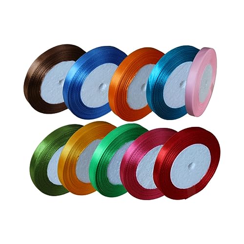 YOSADIER 10 Rollen Teiliges Polyester Geschenkband in Farben Langlebiges Satinband für DIY Geschenkverpackung Hochzeitsdeko Geburtstagsfeiern Vielseitiges Geschenkband für Partydekoration YOSADIER 10 Rollen Teiliges Polyester Geschenkband in Farben Langlebiges Satinband für DIY Geschenkverpackung Hochzeitsdeko Geburtstagsfeiern Vielseitiges Geschenkband für Partydekoration von YOSADIER