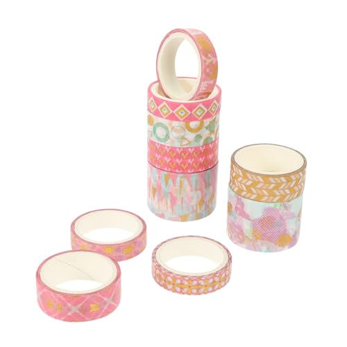 YOSADIER 10 Rollen Washi-Tape bastelmaterial für bastelsets für tagebuch DIY tapes Bandspender Punkt dekorative Bänder für Heimwerker dekorative Klebebänder Japanisches Papier YOSADIER 10 Rollen Washi-Tape bastelmaterial für bastelsets für tagebuch DIY tapes Bandspender Punkt dekorative Bänder für Heimwerker dekorative Klebebänder Japanisches Papier von YOSADIER