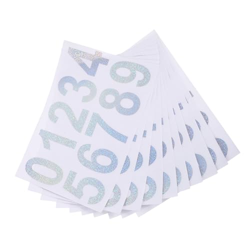 YOSADIER 10 Sets Garagennummernschild Aufklebernummern Selbstklebende Briefkastennummernaufkleber Digitale Nummernaufkleber Klebenummern Für Briefkästen Aufklebnummern Für von YOSADIER