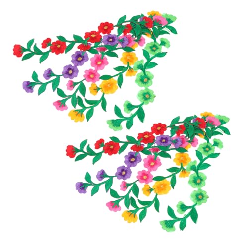 YOSADIER 10 Stück Gestickte Stoffapplikation Gestickte Aufnäher Für Bekleidungsstücke Überweisen Flicken Für Bekleidung Blumen Applikationen Flicken Nähen Polyester Colorful von YOSADIER