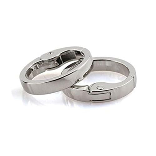 YOSADIER 10 Stück Metall Federring Schnappverschluss Clip für Handtaschen Rucksäcke Schlüsselanhänger und Bastelarbeiten Silber Leicht und Stark YOSADIER 10 Stück Metall Federring Schnappverschluss Clip für Handtaschen Rucksäcke Schlüsselanhänger und Bastelarbeiten Silber Leicht und Stark von YOSADIER