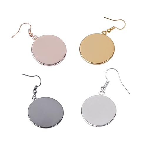 YOSADIER 10 Stück Tablett zum Setzen von Ohrringen Ohrhaken für die Schmuckherstellung Drahthaken für Ohrringe Ohrenschmuck earingset ohrringset DIY -Schmuckzucht Ohrring-Anhänger Silver von YOSADIER