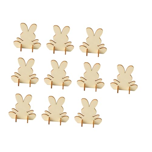 YOSADIER 10 Stück Teiliges Holz Kaninchen Naturholz DIY Holzfiguren Osterhasen Dekoration Handwerk Ornament für Desktop Wohnkultur Familien YOSADIER 10 Stück Teiliges Holz Kaninchen Naturholz DIY Holzfiguren Osterhasen Dekoration Handwerk Ornament für Desktop Wohnkultur Familien von YOSADIER
