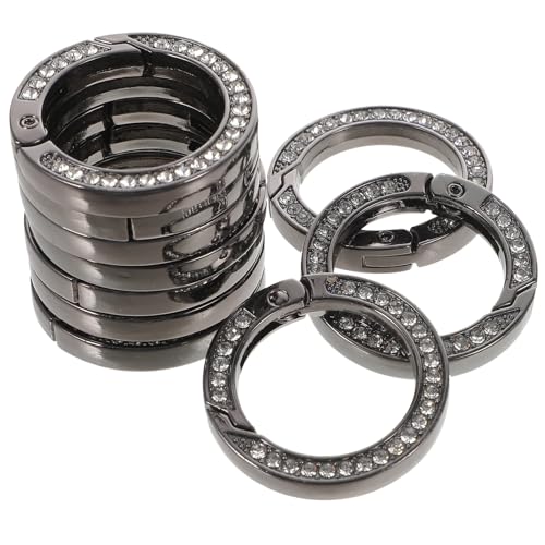 YOSADIER 10 Stück Teiliges Metallringe für Taschen und Schlüsselanhänger Dekorative Legierte Verbindungsschnallen in Gunmetal für DIY Handtaschen Rucksackgurte Bastelprojekte und Zubehör YOSADIER 10 Stück Teiliges Metallringe für Taschen und Schlüsselanhänger Dekorative Legierte Verbindungsschnallen in Gunmetal für DIY Handtaschen Rucksackgurte Bastelprojekte und Zubehör von YOSADIER