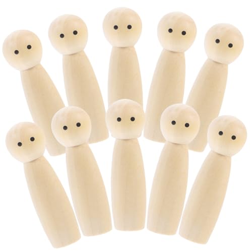 YOSADIER 10 Stück Teiliges Unfertige Holz Puppen zum Bemalen DIY Kreativspielzeug für Heimdekoration Hochwertige Holzfiguren für Bastelprojekte für Familienaktivitäten und YOSADIER 10 Stück Teiliges Unfertige Holz Puppen zum Bemalen DIY Kreativspielzeug für Heimdekoration Hochwertige Holzfiguren für Bastelprojekte für Familienaktivitäten und von YOSADIER