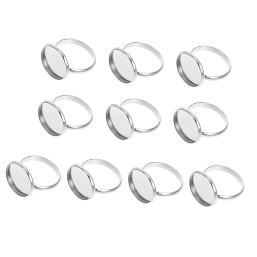 YOSADIER 10 Stück Teiliges Verstellbare Ringhalter aus Robuste Schmuck Ringbasis für DIY Schmuckherstellung Innendurchmesser Langlebige Metallring Fußstütze für Fingerringe YOSADIER 10 Stück Teiliges Verstellbare Ringhalter aus Robuste Schmuck Ringbasis für DIY Schmuckherstellung Innendurchmesser Langlebige Metallring Fußstütze für Fingerringe von YOSADIER