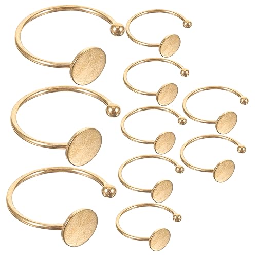 YOSADIER 10 Stück Verstellbare Ringrohlinge für Schmuckherstellung DIY Fingerring Basen für Kreative Bastelprojekte und YOSADIER 10 Stück Verstellbare Ringrohlinge für Schmuckherstellung DIY Fingerring Basen für Kreative Bastelprojekte und von YOSADIER