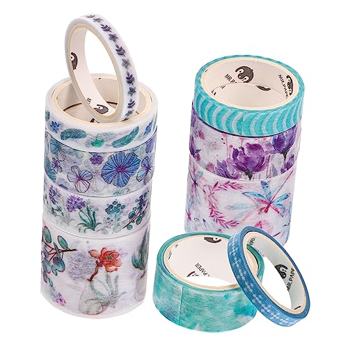 YOSADIER 10 Stück Washi Tape Teiliges Dekoratives Klebeband für Scrapbooking Journals und DIY Projekte mit Einzigartigen Mustern und Einfacher Handhabung von YOSADIER