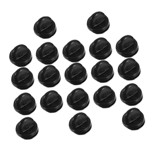 YOSADIER 100 Stück Brooch Clutch Pins mit Kunststoffverschluss Sichere Anstecknadeln für Schmuckherstellung und DIY Leichter Tragbarer Stecknadelhalter für Broschen Krawatten und von YOSADIER