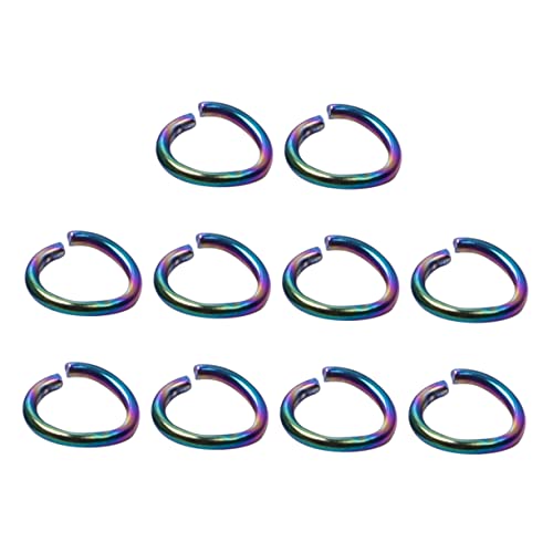 YOSADIER 100 Stück Diy Schmuck Offene Sprungringe Verbindungsringe Bastelwerkzeuge für Armbänder Schlüsselanhänger YOSADIER 100 Stück Diy Schmuck Offene Sprungringe Verbindungsringe Bastelwerkzeuge für Armbänder Schlüsselanhänger von YOSADIER