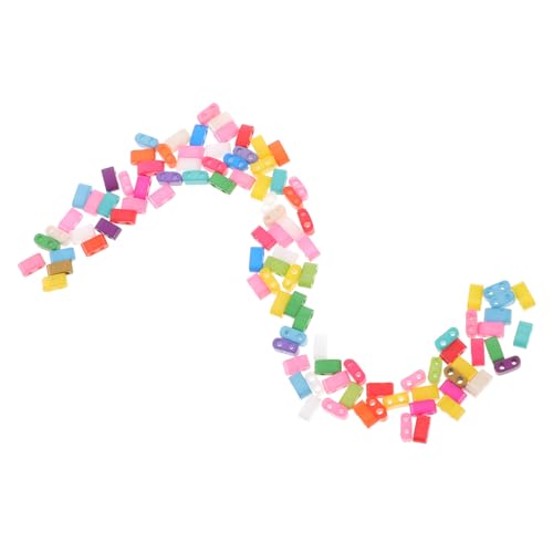 YOSADIER 100 Stück Doppel Loch Glasperlen für DIY Schmuck Bunte Spacer Beads für Armbänder und Bastelprojekte Bastelperlen für Kreative Ideen YOSADIER 100 Stück Doppel Loch Glasperlen für DIY Schmuck Bunte Spacer Beads für Armbänder und Bastelprojekte Bastelperlen für Kreative Ideen von YOSADIER