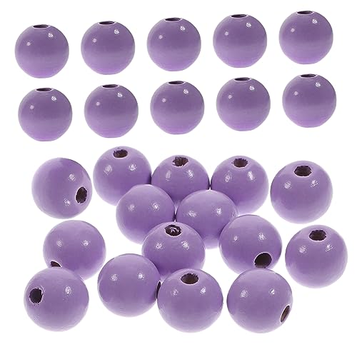 YOSADIER 100 Stück Festes Holzarmband -Perlen Perlendekoration Lose Bastelperle zum Selbermachen Schmuck Abstandsperlen große Perlen Herstellung DIY Schmuck lose Perlen Holzperlen Violett YOSADIER 100 Stück Festes Holzarmband -Perlen Perlendekoration Lose Bastelperle zum Selbermachen Schmuck Abstandsperlen große Perlen Herstellung DIY Schmuck lose Perlen Holzperlen Violett von YOSADIER