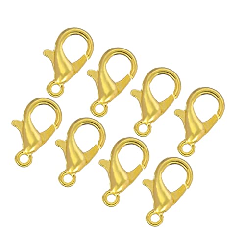 YOSADIER 100 Stück Goldene Karabinerverschlüsse für Diy Schmuckherstellung Hochwertige Hummerverschlüsse für Armbänder für Persönliche Bastelprojekte von YOSADIER