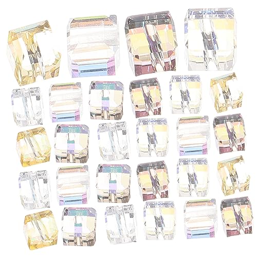 YOSADIER 100 Stück Quadratische Glasperlen DIY Schmuckperlen für Armbänder Haarschmuck Vielseitige und Bruchsichere Bastelperlen Mischfarben YOSADIER 100 Stück Quadratische Glasperlen DIY Schmuckperlen für Armbänder Haarschmuck Vielseitige und Bruchsichere Bastelperlen Mischfarben von YOSADIER