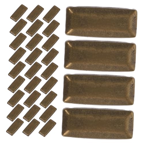 YOSADIER 100 Stück Quadratische Kupfer nieten Langlebige Flache Rückseite Vintage punk stil für DIY Kleidung Taschen Gürtel Schuhe und Lederband dekorationen von YOSADIER