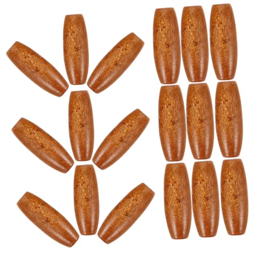 YOSADIER 100 Stück Rustikale Ovale Holzperlen mit Großem Loch Lose Spacer Perlen aus Naturholz für DIY Türvorhang Taschen und Schmuckdekoration Braun YOSADIER 100 Stück Rustikale Ovale Holzperlen mit Großem Loch Lose Spacer Perlen aus Naturholz für DIY Türvorhang Taschen und Schmuckdekoration Braun von YOSADIER