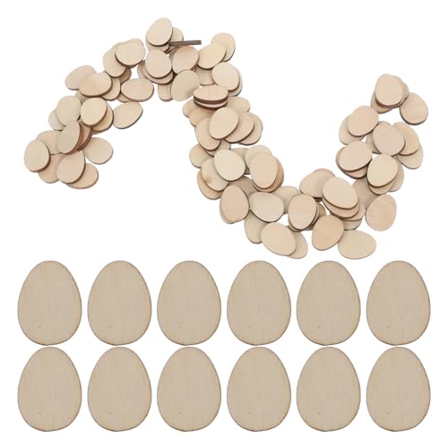 YOSADIER 100 Stück Unbearbeitete Holz Ei Form Dekorationsscheiben für DIY Bastelprojekte zum Bemalen und Gestalten von Weihnachten Schildern und Mehr YOSADIER 100 Stück Unbearbeitete Holz Ei Form Dekorationsscheiben für DIY Bastelprojekte zum Bemalen und Gestalten von Weihnachten Schildern und Mehr von YOSADIER